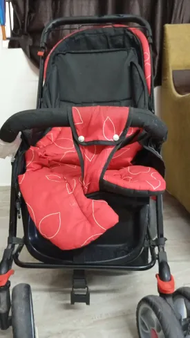 BABYHUG Baby Comfy Ride Stroller/Pram - Red