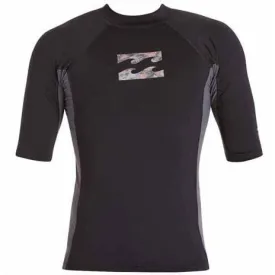 Billabong Iconic Short Sleeve Rashguard Black MWLYGICS