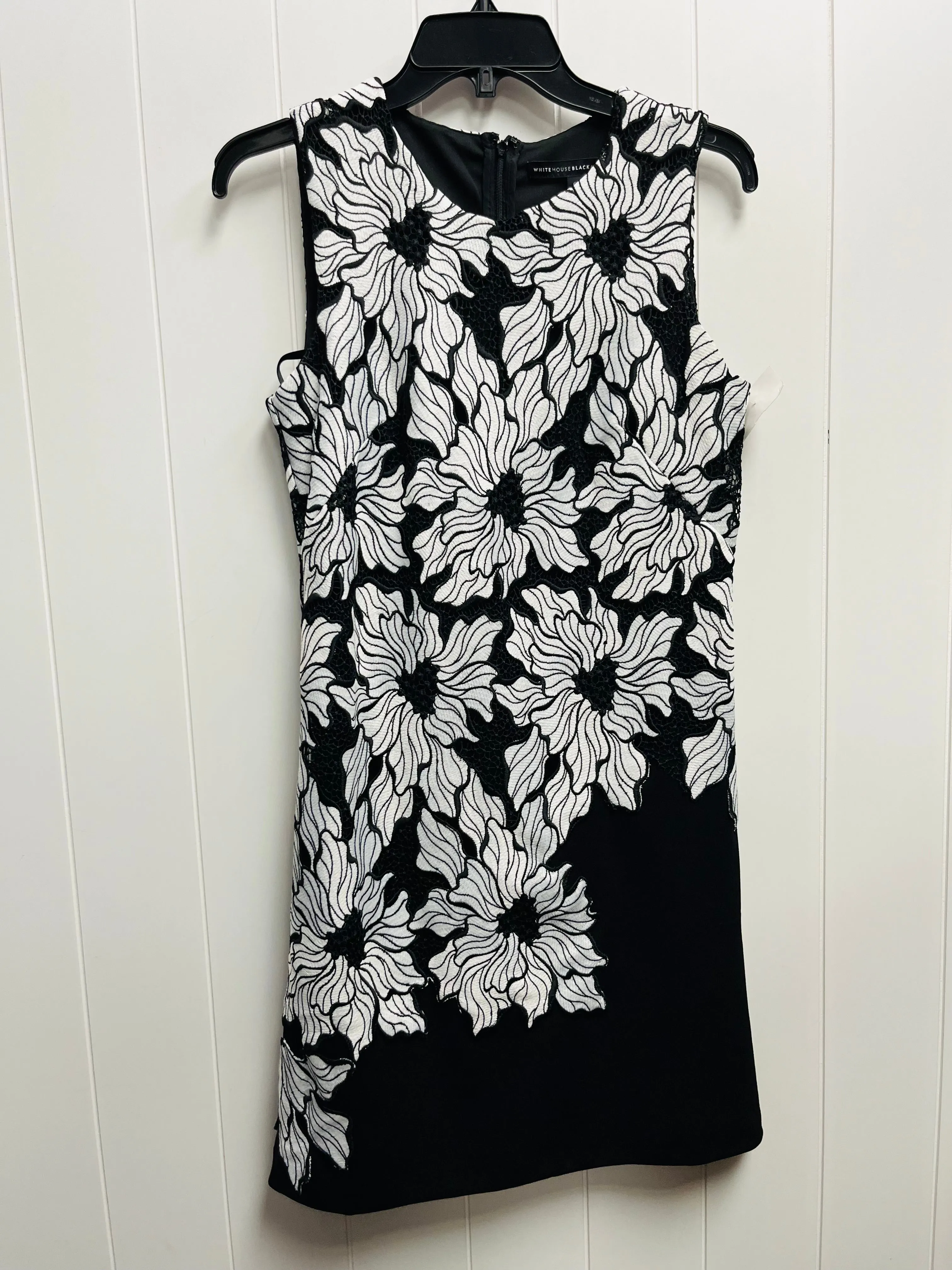 Black & White Dress Casual Short White House Black Market, Size 0