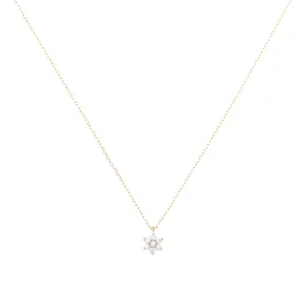 By Charlotte 14k Gold Crystal Lotus Flower Necklace