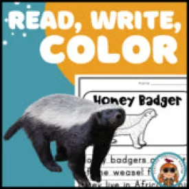 Honey Badger Read Write Color