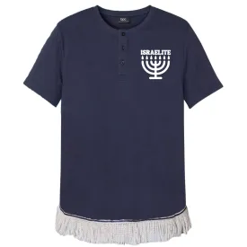 ISRAELITE Menorah Men's Henley T-Shirt