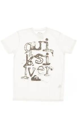 Quiksilver - White Short Sleeve Graphic T Shirt - S