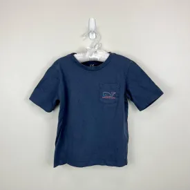 Vineyard Vines Navy Blue Ombre Whale Pocket T-Shirt 4T